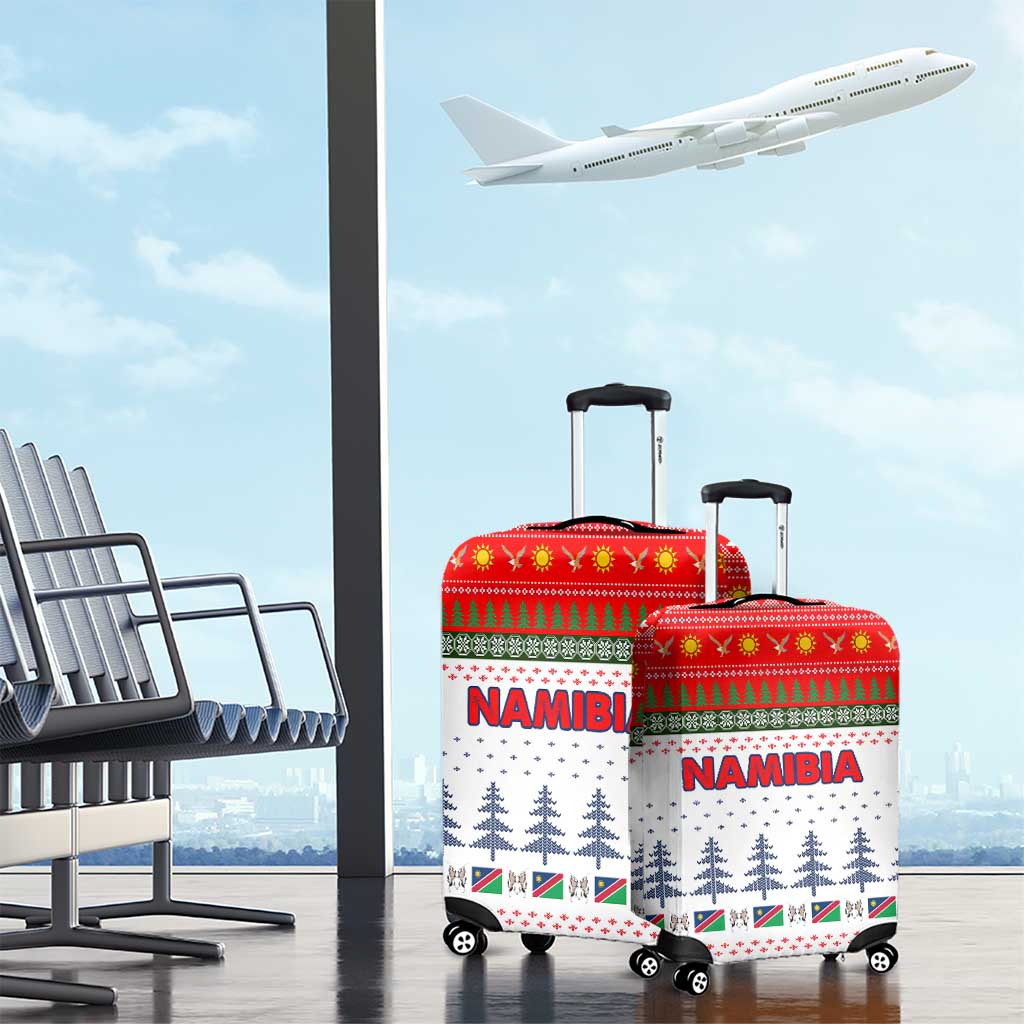Namibia Christmas Luggage Cover Coat of Arm National Flag Motif - African Pride