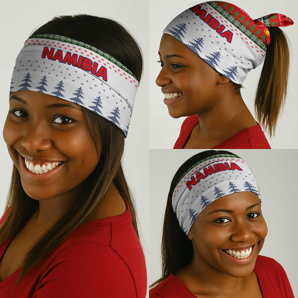 Namibia Christmas Neck Gaiter Coat of Arm National Flag Motif - African Pride