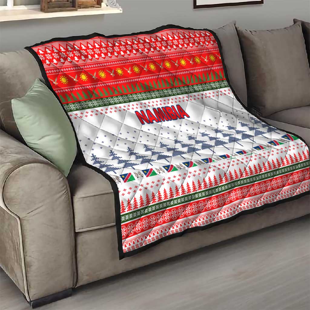 Namibia Christmas Quilt Coat of Arm National Flag Motif - African Pride