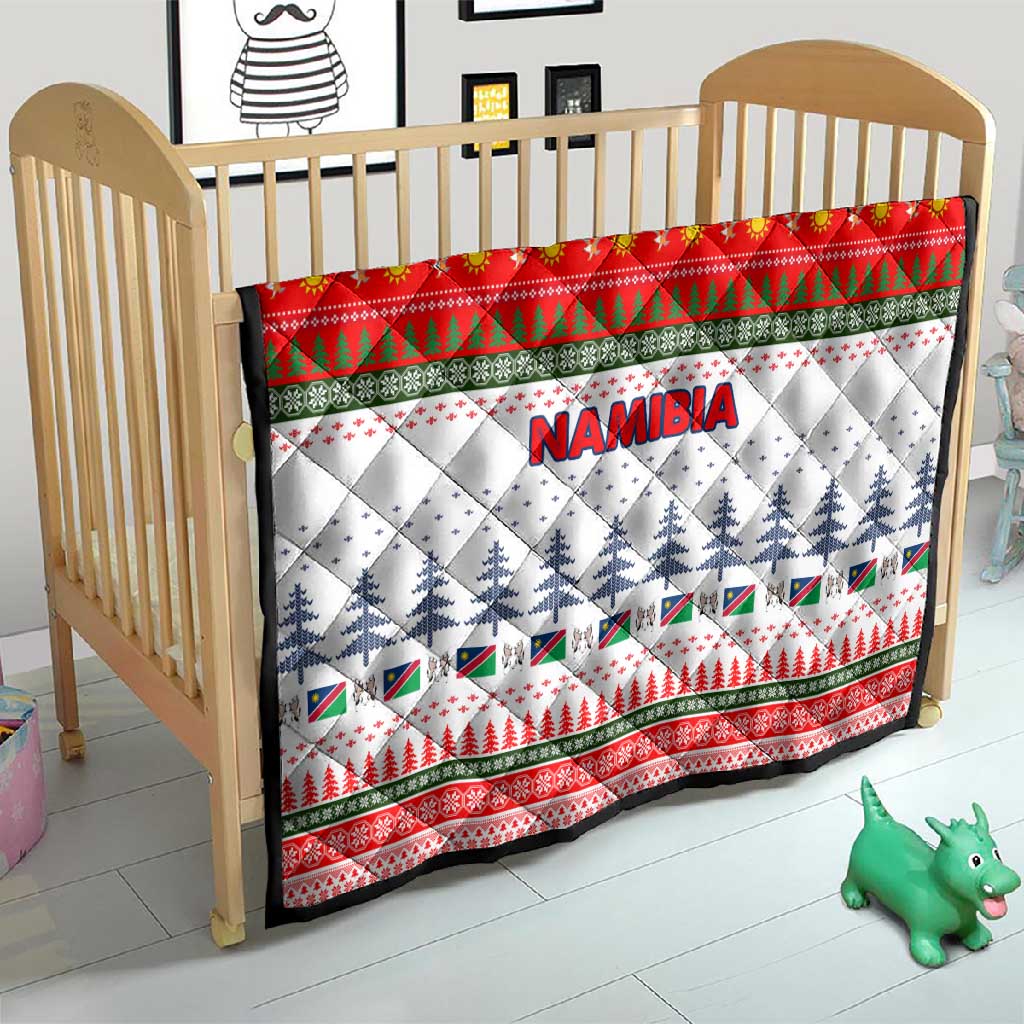 Namibia Christmas Quilt Coat of Arm National Flag Motif - African Pride