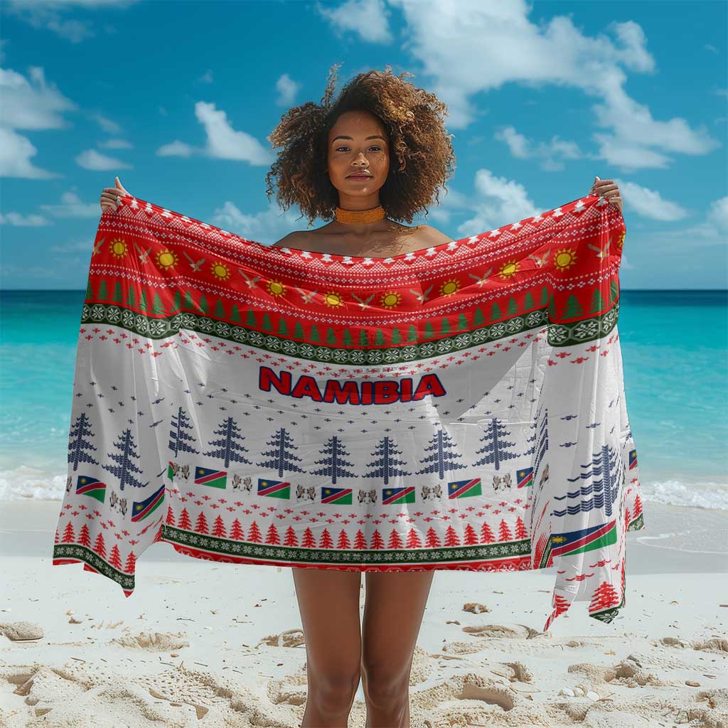 Namibia Christmas Sarong Coat of Arm National Flag Motif - African Pride
