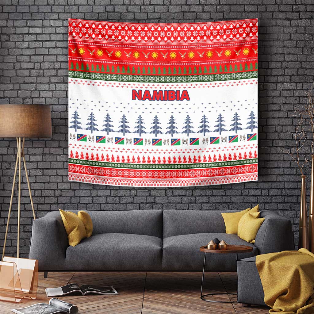 Namibia Christmas Tapestry Coat of Arm National Flag Motif - African Pride