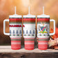 Namibia Christmas Tumbler With Handle Coat of Arm National Flag Motif - African Pride