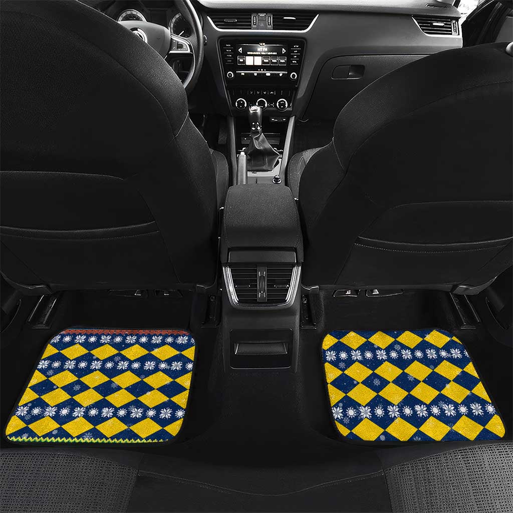 Namibia Christmas Car Mats Coat of Arms and Flag Map Motif - African Pride