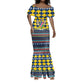 Namibia Christmas Mermaid Dress Coat of Arms and Flag Map Motif - African Pride