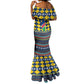 Namibia Christmas Mermaid Dress Coat of Arms and Flag Map Motif - African Pride