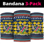 Namibia Christmas Neck Gaiter Coat of Arms and Flag Map Motif - African Pride