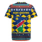 Namibia Christmas Rugby Jersey Coat of Arms and Flag Map Motif - African Pride