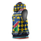 Namibia Christmas Sleeveless Hoodie Coat of Arms and Flag Map Motif - African Pride