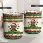 Booker T. Washington Christmas Santa Laundry Basket Black History Ugly Pixel Pattern