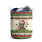 Booker T. Washington Christmas Santa Laundry Basket Black History Ugly Pixel Pattern