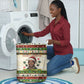 Booker T. Washington Christmas Santa Laundry Basket Black History Ugly Pixel Pattern