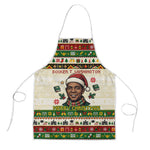 Booker T. Washington Christmas Santa Apron Black History Ugly Pixel Pattern