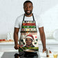 Booker T. Washington Christmas Santa Apron Black History Ugly Pixel Pattern