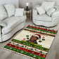 Booker T. Washington Christmas Santa Area Rug Black History Ugly Pixel Pattern