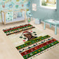 Booker T. Washington Christmas Santa Area Rug Black History Ugly Pixel Pattern