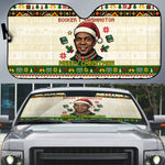 Booker T. Washington Christmas Santa Auto Sun Shade Black History Ugly Pixel Pattern