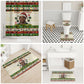 Booker T. Washington Christmas Santa Bathroom Set Black History Ugly Pixel Pattern