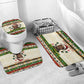 Booker T. Washington Christmas Santa Bathroom Set Black History Ugly Pixel Pattern