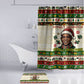 Booker T. Washington Christmas Santa Bathroom Set Black History Ugly Pixel Pattern