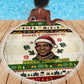 Booker T. Washington Christmas Santa Beach Blanket Black History Ugly Pixel Pattern
