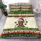 Booker T. Washington Christmas Santa Bedding Set Black History Ugly Pixel Pattern
