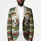 Booker T. Washington Christmas Santa Blazer Black History Ugly Pixel Pattern