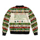 Booker T. Washington Christmas Santa Bomber Jacket Black History Ugly Pixel Pattern