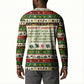 Booker T. Washington Christmas Santa Button Sweatshirt Black History Ugly Pixel Pattern