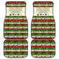 Booker T. Washington Christmas Santa Car Mats Black History Ugly Pixel Pattern