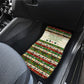Booker T. Washington Christmas Santa Car Mats Black History Ugly Pixel Pattern