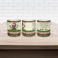 Booker T. Washington Christmas Santa Ceramic Mug Black History Ugly Pixel Pattern