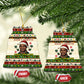 Booker T. Washington Christmas Santa Ceramic Ornament Black History Ugly Pixel Pattern