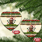 Booker T. Washington Christmas Santa Ceramic Ornament Black History Ugly Pixel Pattern