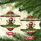 Booker T. Washington Christmas Santa Ceramic Ornament Black History Ugly Pixel Pattern