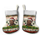 Booker T. Washington Christmas Santa Christmas Stocking Black History Ugly Pixel Pattern