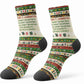 Booker T. Washington Christmas Santa Crew Socks Black History Ugly Pixel Pattern