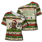 Booker T. Washington Christmas Santa Cross Shoulder Shirt Black History Ugly Pixel Pattern