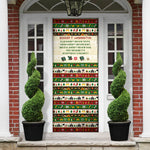 Booker T. Washington Christmas Santa Door Cover Black History Ugly Pixel Pattern