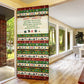 Booker T. Washington Christmas Santa Door Cover Black History Ugly Pixel Pattern