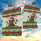 Booker T. Washington Christmas Santa Garden Flag Black History Ugly Pixel Pattern