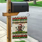 Booker T. Washington Christmas Santa Garden Flag Black History Ugly Pixel Pattern