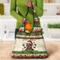 Booker T. Washington Christmas Santa Grocery Bag Black History Ugly Pixel Pattern