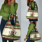 Booker T. Washington Christmas Santa Grocery Bag Black History Ugly Pixel Pattern