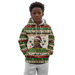 Booker T. Washington Christmas Santa Kid Hoodie Black History Ugly Pixel Pattern