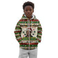 Booker T. Washington Christmas Santa Kid Hoodie Black History Ugly Pixel Pattern
