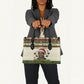 Booker T. Washington Christmas Santa Leather Bag Black History Ugly Pixel Pattern