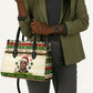 Booker T. Washington Christmas Santa Leather Bag Black History Ugly Pixel Pattern