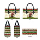 Booker T. Washington Christmas Santa Leather Bag Black History Ugly Pixel Pattern