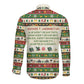Booker T. Washington Christmas Santa Long Sleeve Button Shirt Black History Ugly Pixel Pattern